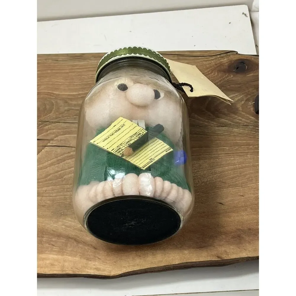 Vintage Diane Gifts Secretary-N-Glass Doll In Bottle Lady in a Jar🔥